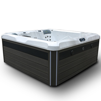 5 People Whirlpool Outdoor Massage Hot Tub Spa With 2 Loungers