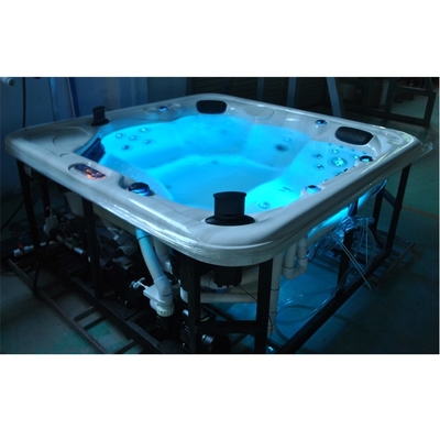 Villa 6 Person Massage Bathtub Acrylic Spa Hot Tubs With Ozonator