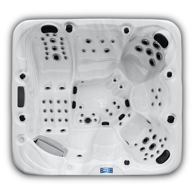 Portable 1 Lounge Outdoor Bathtub Mutil-Funtion Whirlpool Waterfall Spa Tub With 5 Seats Hot Tubs