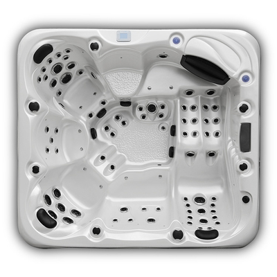 Portable 1 Lounge Outdoor Bathtub Mutil-Funtion Whirlpool Waterfall Spa Tub With 5 Seats Hot Tubs