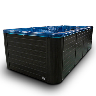 Outdoor 5m Soaking Endless Swimming Pool Hot Tub With 4 Seats