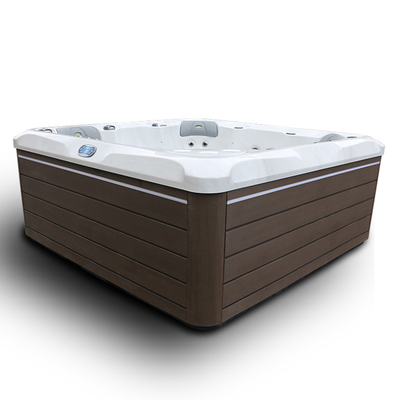5 Person Deluxe Outdoor Hot Tub Spa With Premium Lighting And A Backlit Waterfall