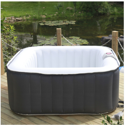 Modern 4 Person Garden Hot Tub Outdoor Round Inflatable Spa Tub
