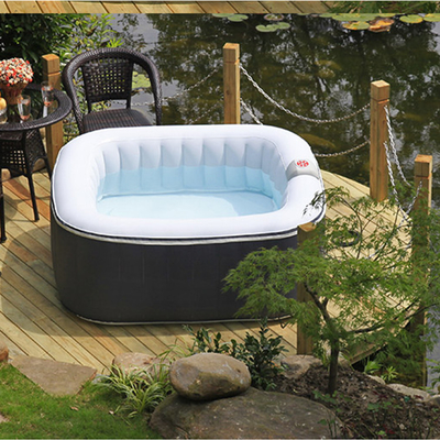 Modern 4 Person Garden Hot Tub Outdoor Round Inflatable Spa Tub