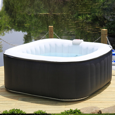 Modern 4 Person Garden Hot Tub Outdoor Round Inflatable Spa Tub