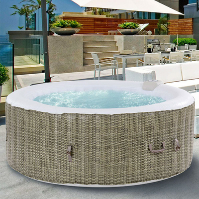 4 People Inflatable Spa Bathtub Outdoor Hot Tub Spa Inflatable