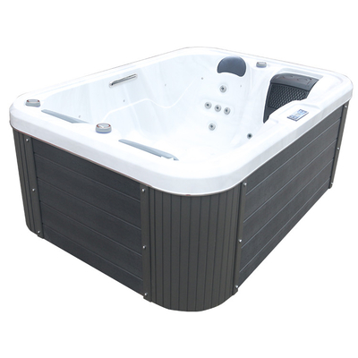 Acrylic Outdoor Whirlpool Massage Hot Tub With Underwater LED Light