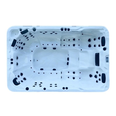 Luxury 8 Seats Balboa Acrylic Whirlpool Swim Spa Outdoor Massage Endless Swimming Pool