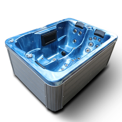 3 Person Acrylic Massage Bathtub 1800L Outdoor Whirlpool Hot Tub