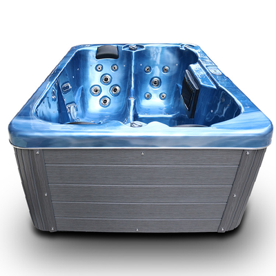 3 Person Acrylic Massage Bathtub 1800L Outdoor Whirlpool Hot Tub
