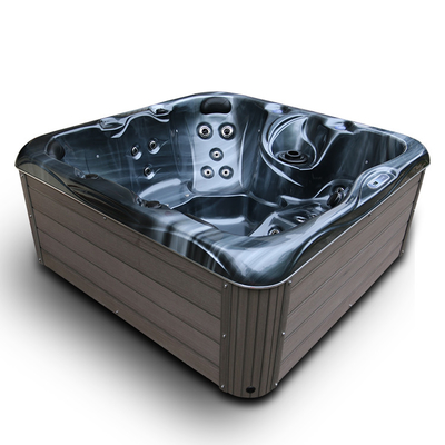 Customized 4 People Outdoor Spa Bathtubs Freestanding European Design Spa