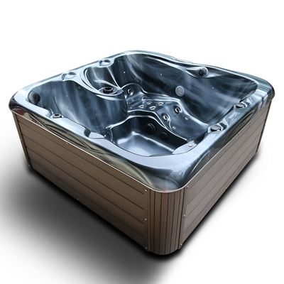 Customized 4 People Outdoor Spa Bathtubs Freestanding European Design Spa