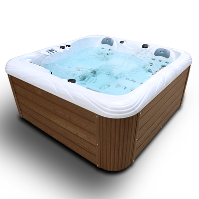 4 Seats Outdoor Soaking Hot Tubs Spa Bathtub With Wireless Bluetooth