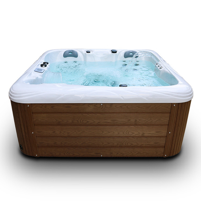 4 Seats Outdoor Soaking Hot Tubs Spa Bathtub With Wireless Bluetooth