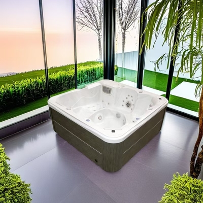 Acrylic Whirlpool Spa Tub 6 Person Outdoor Massage Hot Tub for Family Lesure Party